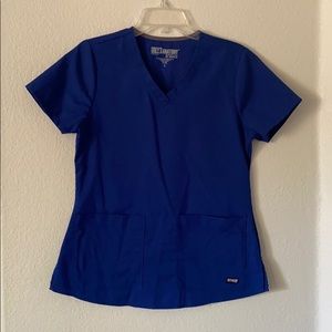 Blue scrubs